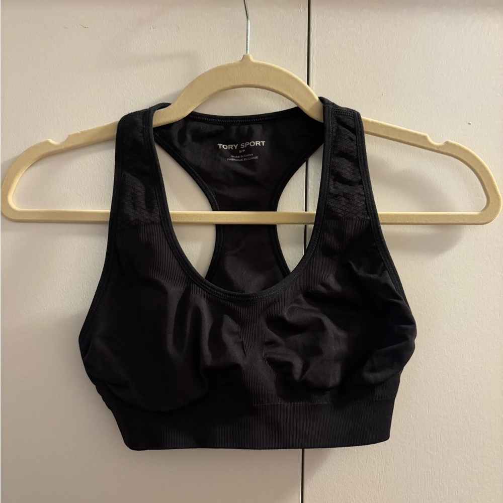 Tory Sport by Tory Burch - Black Seamless Sports Bra - size S